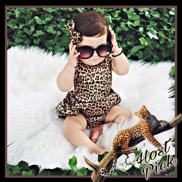 Moon Goddess Boutique Other - New! Baby Girls Cute Leopard print Romper!